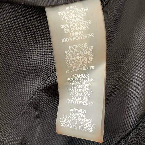 Karl Lagerfeld Paris Black Sheath Dress Knee Length Size 8 - Picture 5 of 8